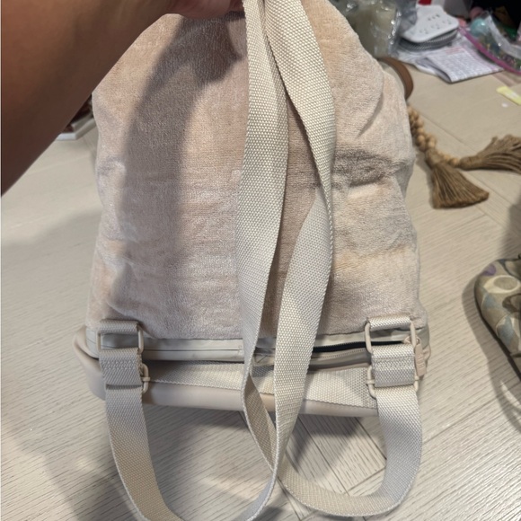BEIS Cream Drawstring Backpack - Picture 2 of 3
